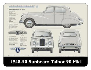 Sunbeam Talbot 90 MkI 1948-50 Mouse Mat